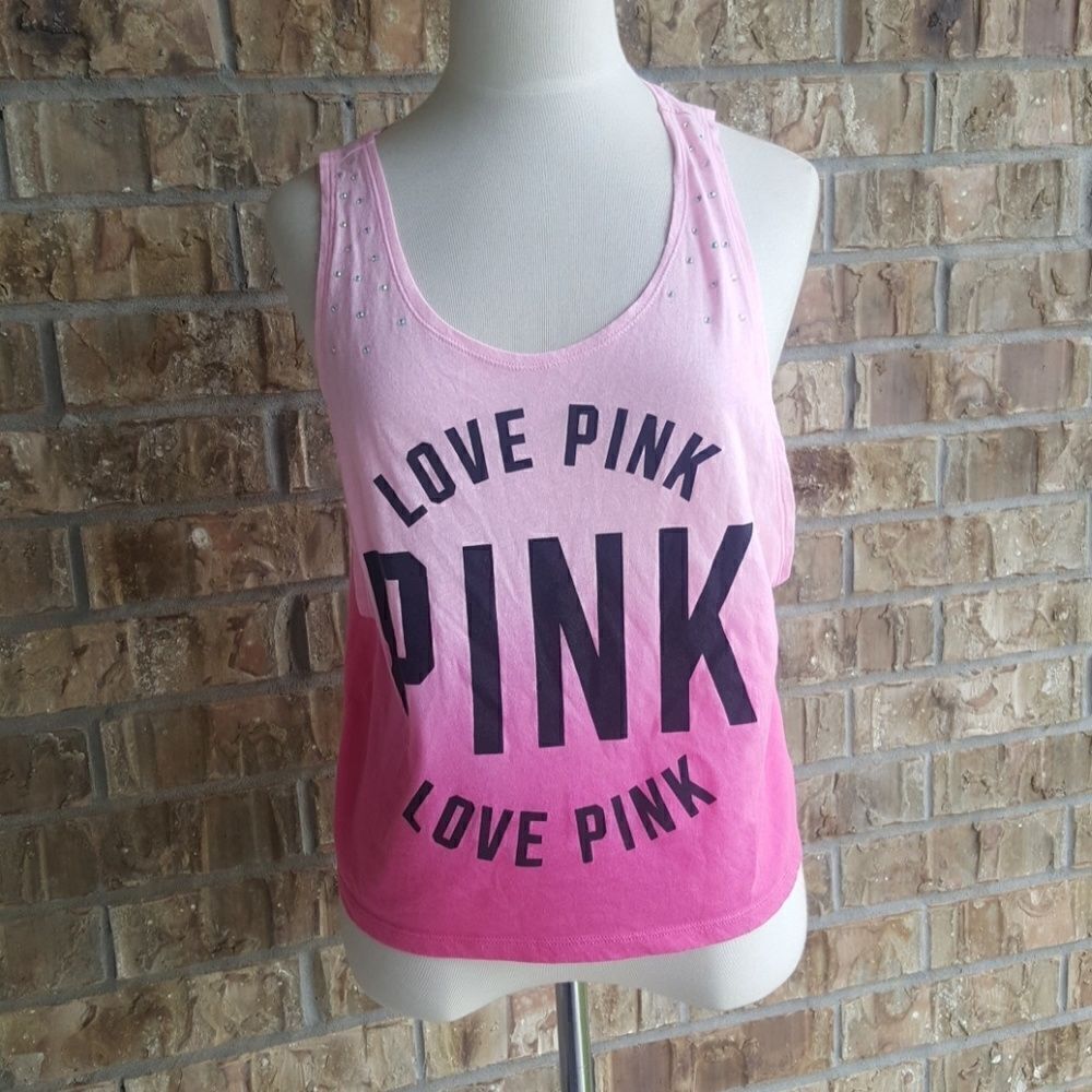 PINK VICTORIA'S SECRET Ombre Crop Top - Size XS